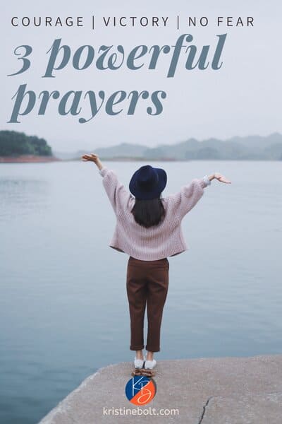 Prayers for fear Pinterest image