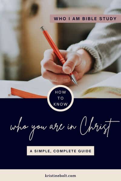 How to know who you are in Christ pin image