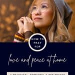Prayer for love and peace pin image