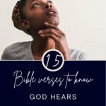 God hears our prayers pin image