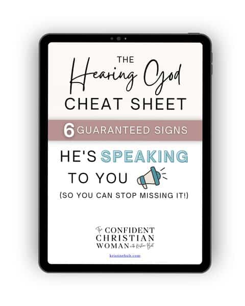 Hearing God cheat sheet