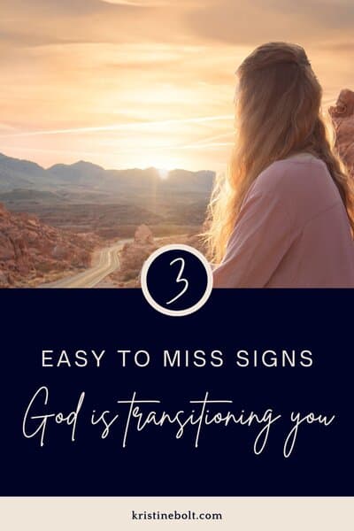 Signs God is transitioning you pin image