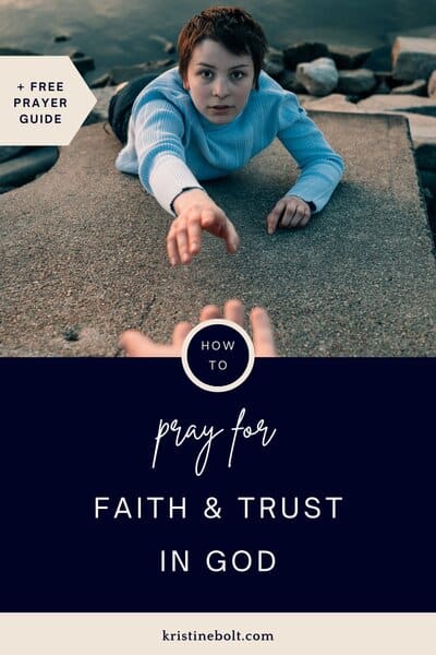 Prayers for faith and trust in God pin image