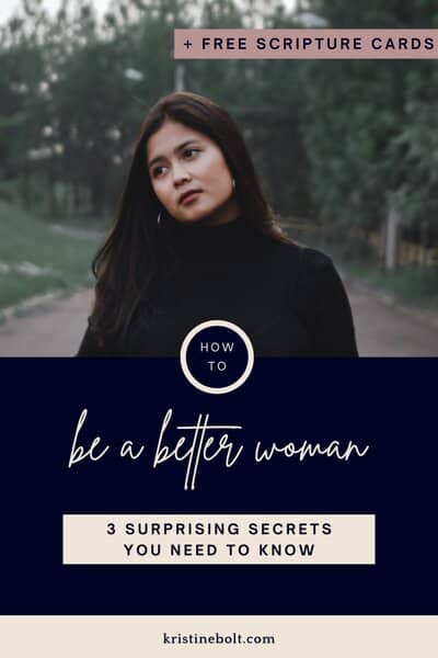 How to be a better woman pin image