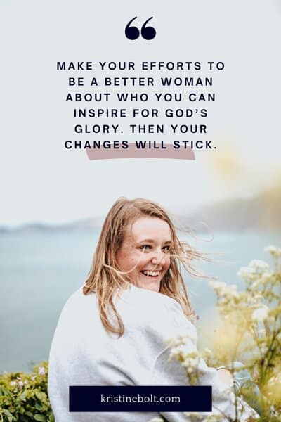 How to be a better woman quote pin