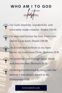 Who Am I to God? 10 Inspiring Answers to Strengthen Your Identity