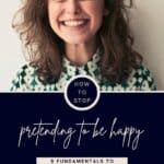 How to stop pretending to be happy pin image