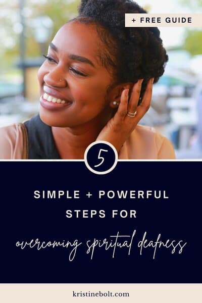 Overcoming spiritual deafness pin image