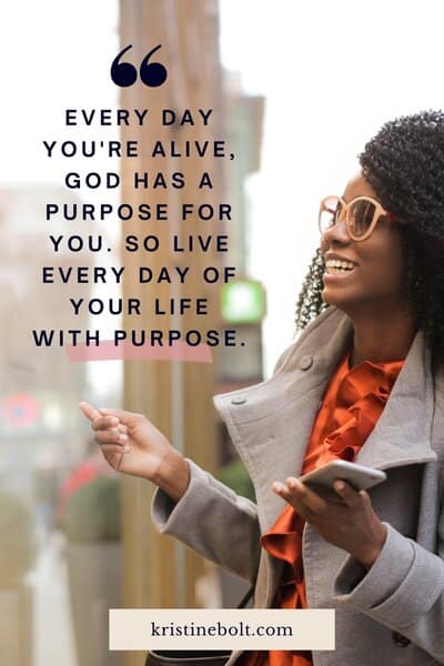 Walking in your purpose scriptures quote pin