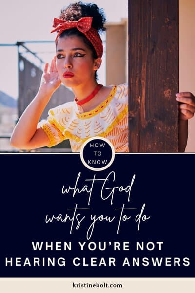 How to know what God wants you to do pin image